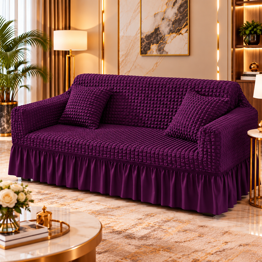 BUBBLE MESH QUILTED SOFA COVER #021