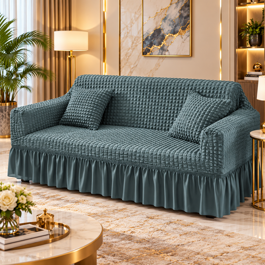 BUBBLE MESH QUILTED SOFA COVER #027