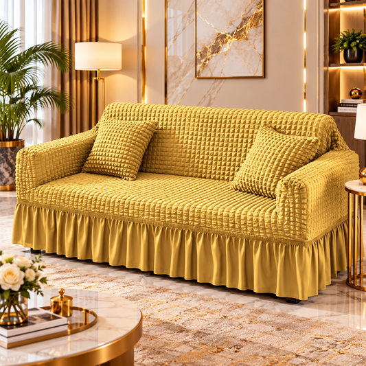 BUBBLE MESH QUILTED SOFA COVER #030