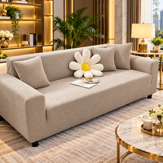 JECQUARD MESH QUILTED SOFA COVER #041