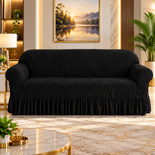 ZEBRA VELVET  SOFA COVER  #06
