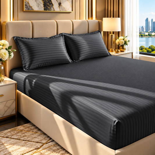 STRIPE FITTED CTN SHEET #099