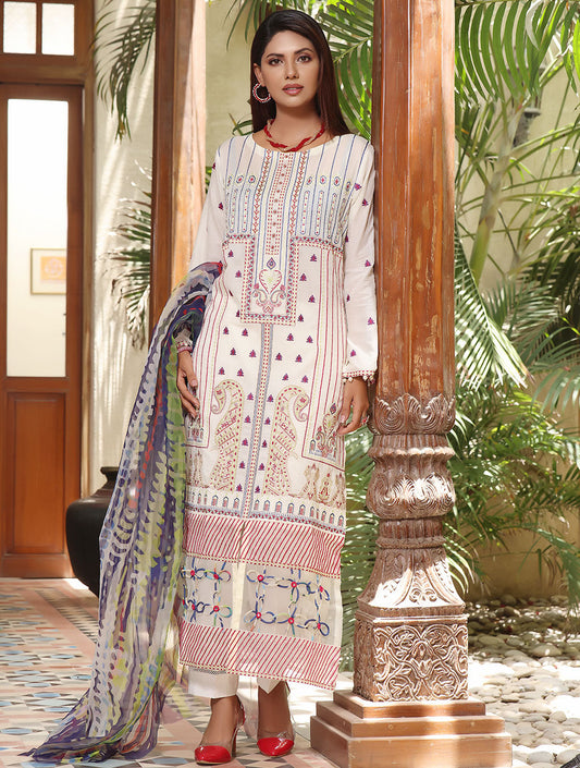 3 Piece Unstitched Lawn Suit KOE-17036 Khas Lawn 22 - Volume 11 FASUNSLAD 