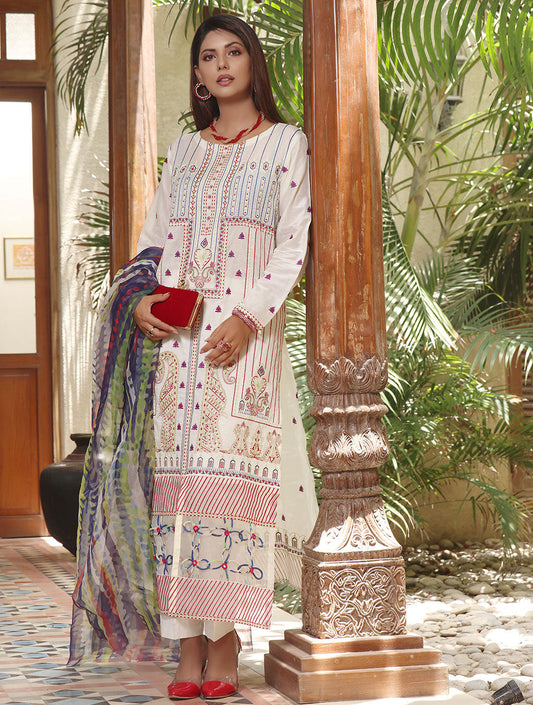 3 Piece Unstitched Lawn Suit KOE-17036 Khas Lawn 22 - Volume 11 FASUNSLAD 