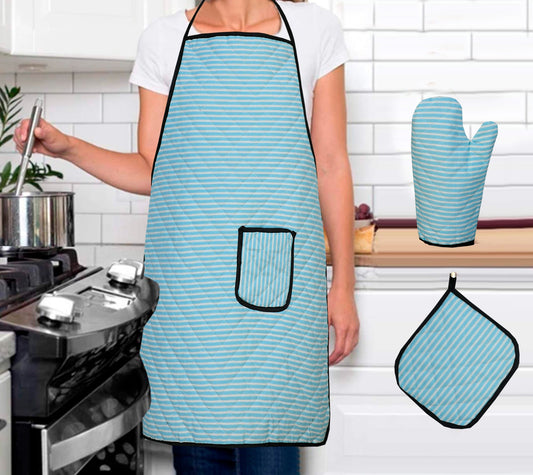 Sweet Home Apron Set - 3PC Kitchen Essentials - 703