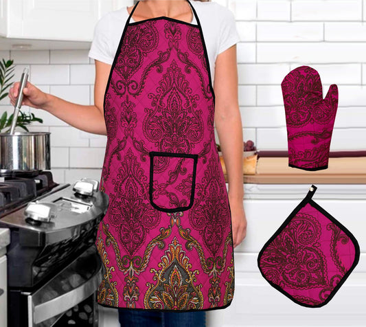 Sweet Home Apron Set - 3PC Kitchen Essentials - 708