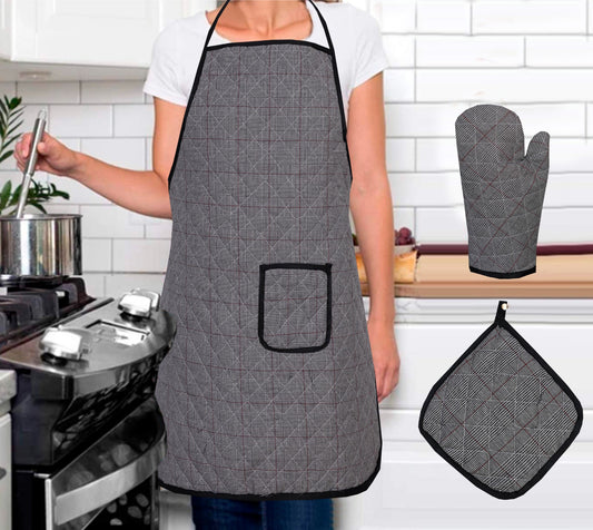 Sweet Home Apron Set - 3PC Kitchen Essentials - 711