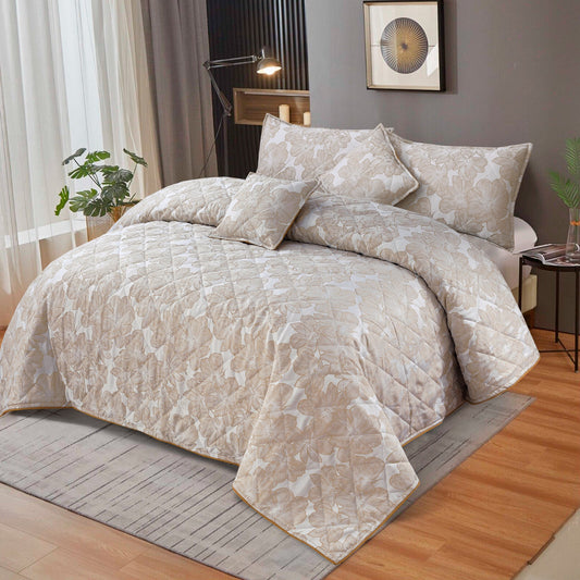 HEAVY PLACHI FULLY QUILTED BED SPREAD (5PCS) 4113