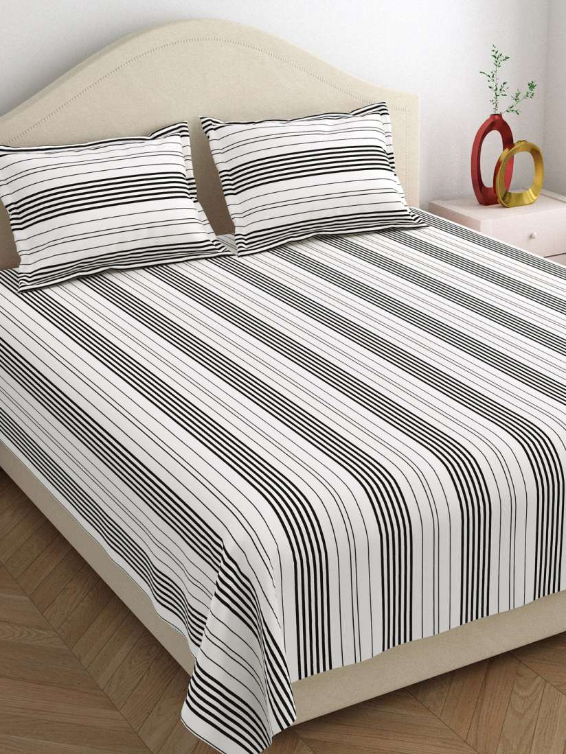 Gold Palm Cotton Jacquard Bed Sheet Set 1329
