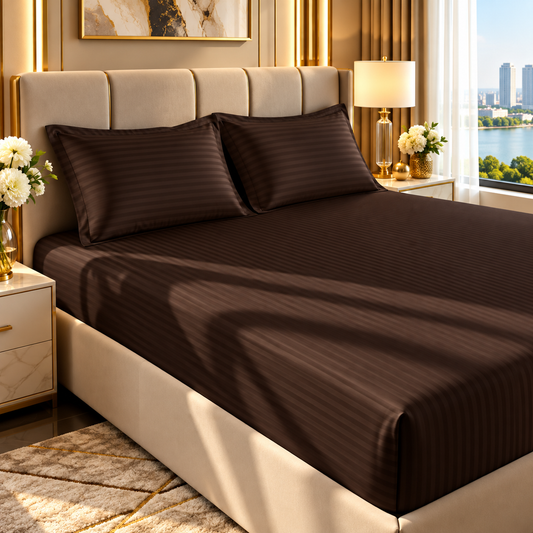 STRIPE FITTED CTN SHEET #0101