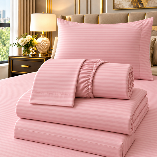 STRIPE FITTED CTN SHEET #091