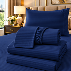 STRIPE FITTED CTN SHEET #098