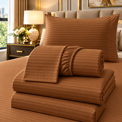 STRIPE FITTED CTN SHEET #0100