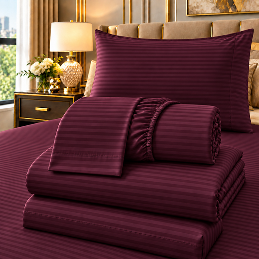 STRIPE FITTED CTN SHEET #092