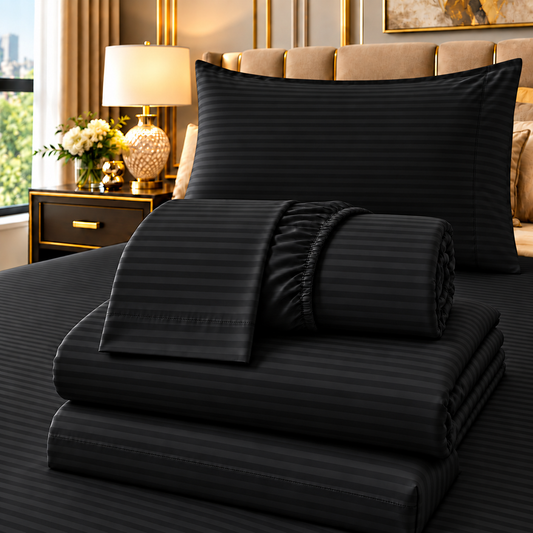 STRIPE FITTED CTN SHEET #093