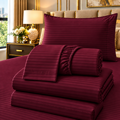 STRIPE FITTED CTN SHEET #095