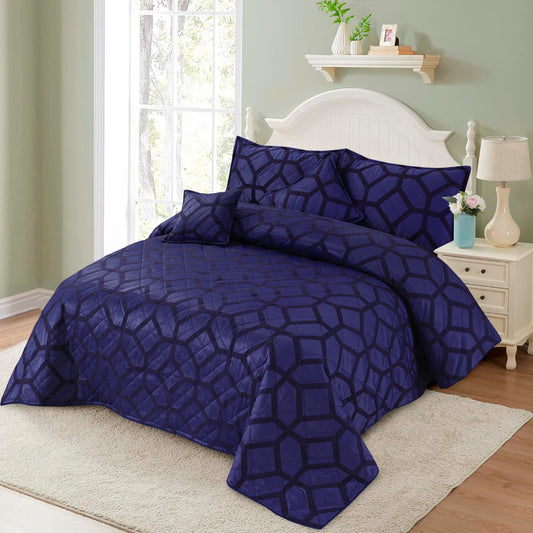 ROYAL SQURE BED SPREAD 3106 (5 PCS )