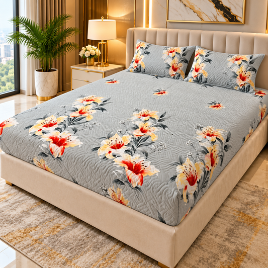 Qulited Water Proof Mattress Protector with Pillow Cover #3104
