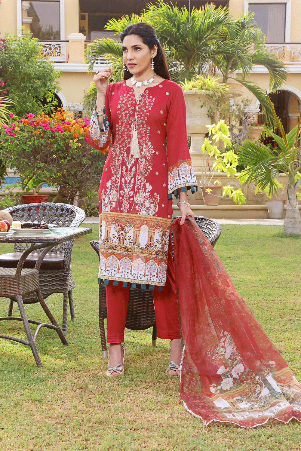 LADIES SUIT KCNE-1451 Dresses KHAS STORES 