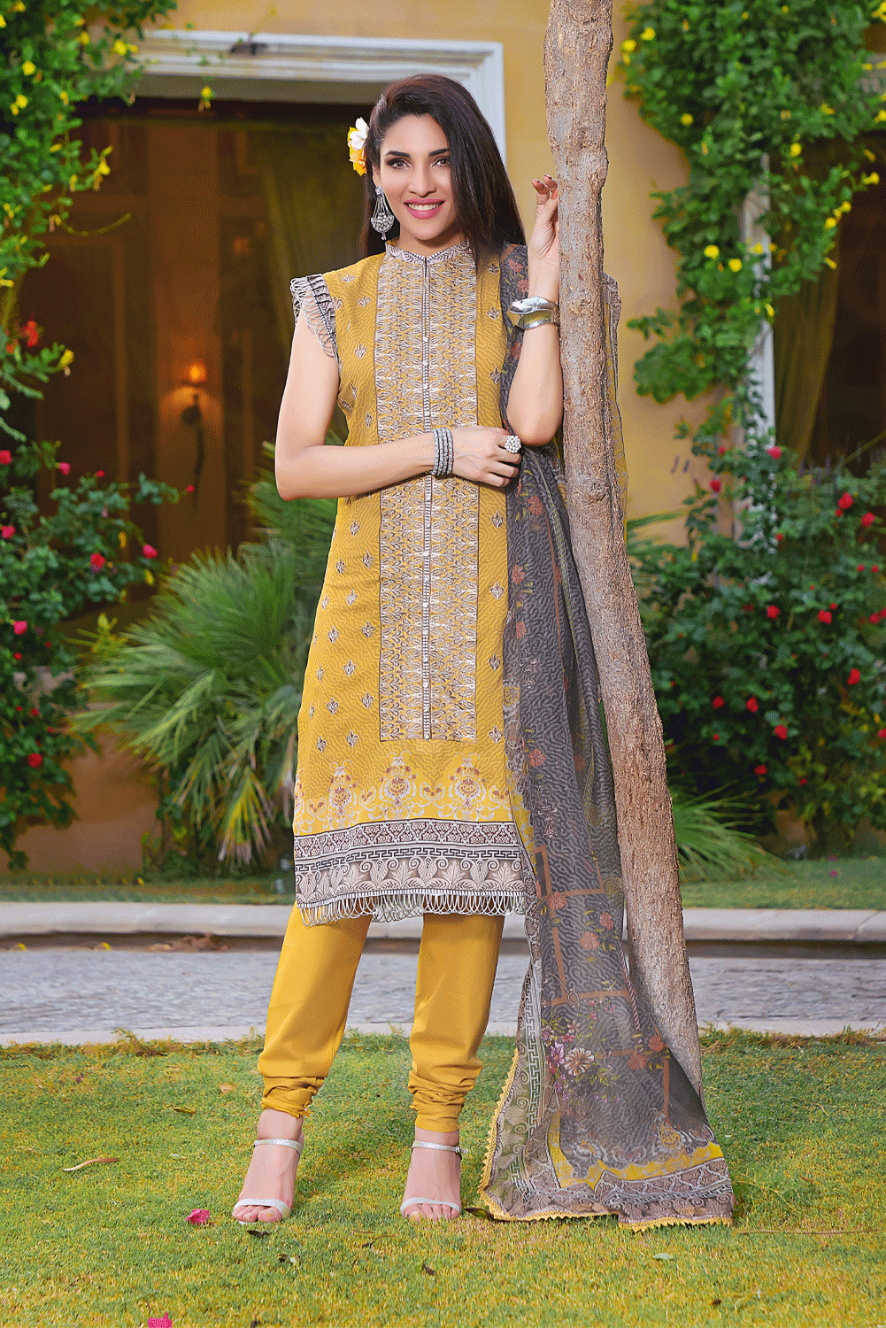 LADIES SUIT KCNE-1454 Dresses KHAS STORES 